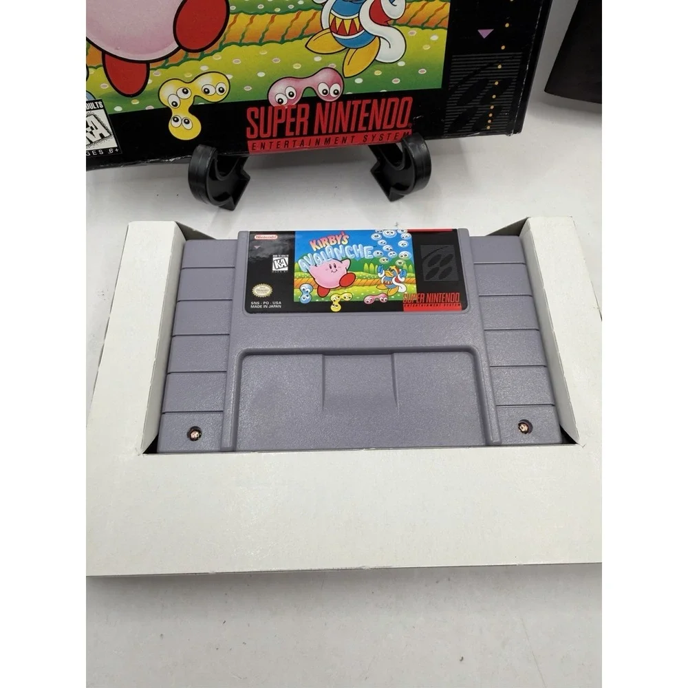 KIRBY'S AVALANCHE NINTENDO SNES COMPLETE CIB TESTED AUTHENTIC Fast Shipping